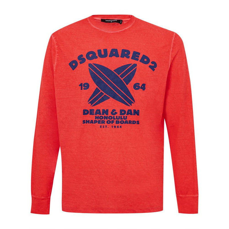 Red Cotton T-Shirt Dsquared²