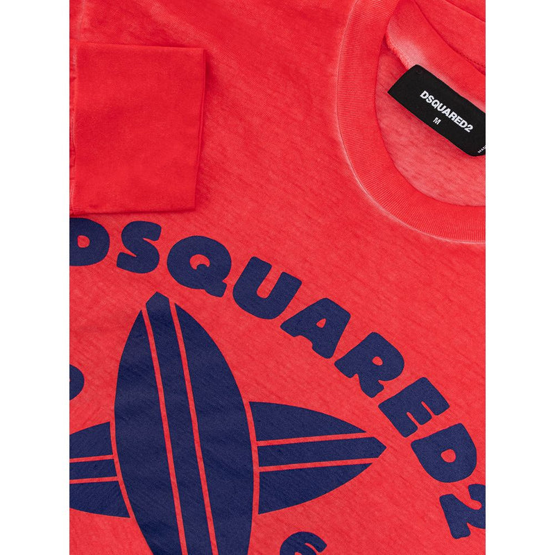 Red Cotton T-Shirt Dsquared²