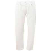 Elegant White Cotton Trousers Armani Exchange