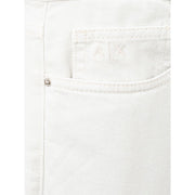 Elegant White Cotton Trousers Armani Exchange