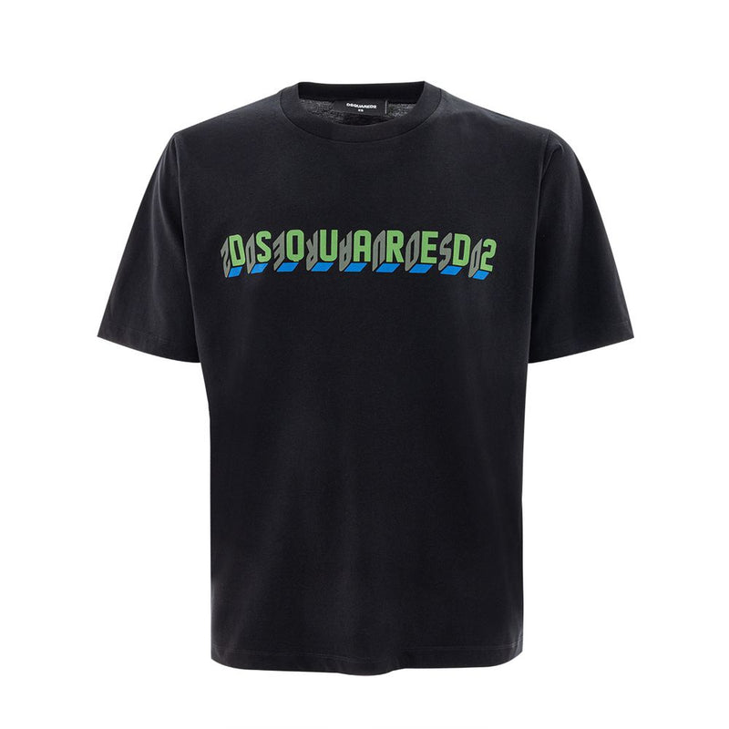 Black Cotton T-Shirt Dsquared²