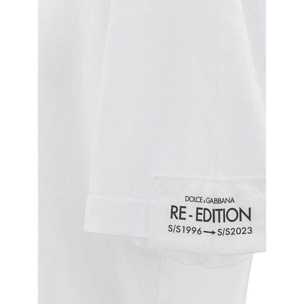 White Cotton T-Shirt Dolce & Gabbana