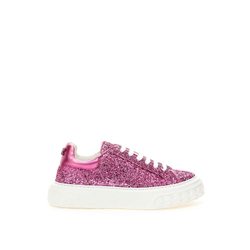 Fuchsia Elegance Leather Sneakers Casadei