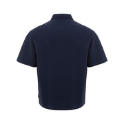 Sleek Blue Cotton Polo Shirt for Men Armani Exchange