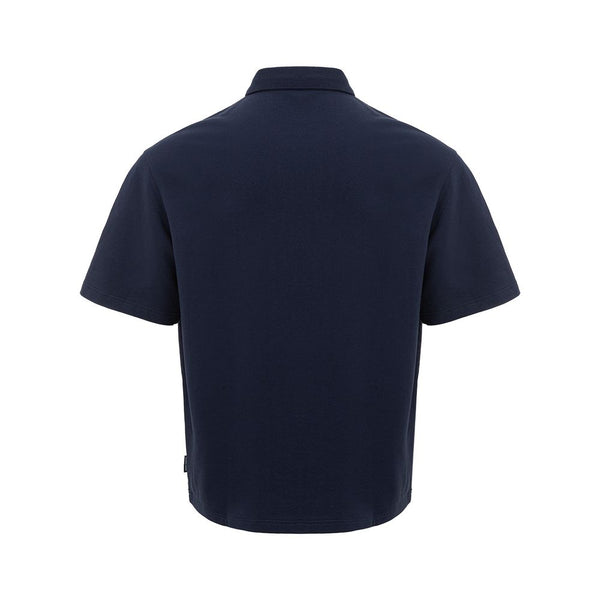 Sleek Blue Cotton Polo Shirt for Men Armani Exchange