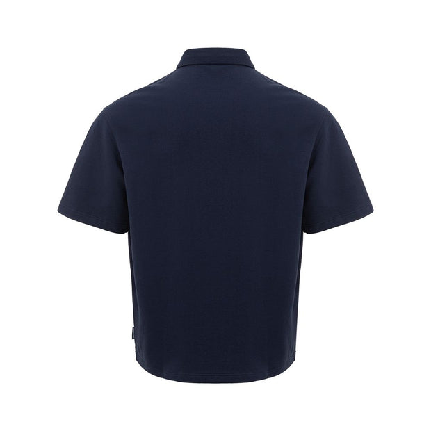 Sleek Blue Cotton Polo Shirt for Men Armani Exchange