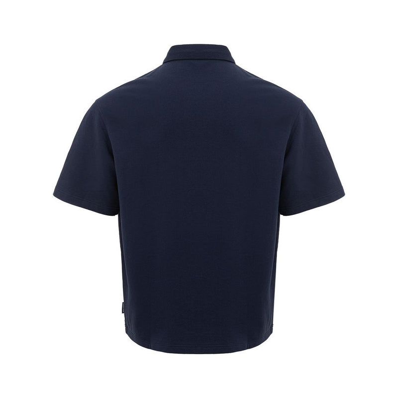 Sleek Blue Cotton Polo Shirt for Men Armani Exchange