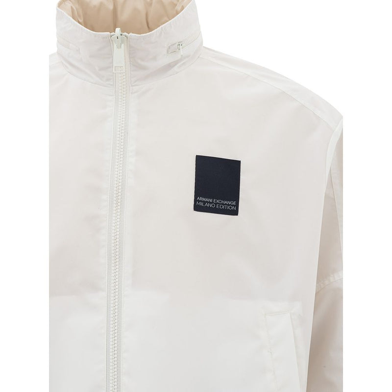 Beige Polyamide Jacket for the Modern Man Armani Exchange