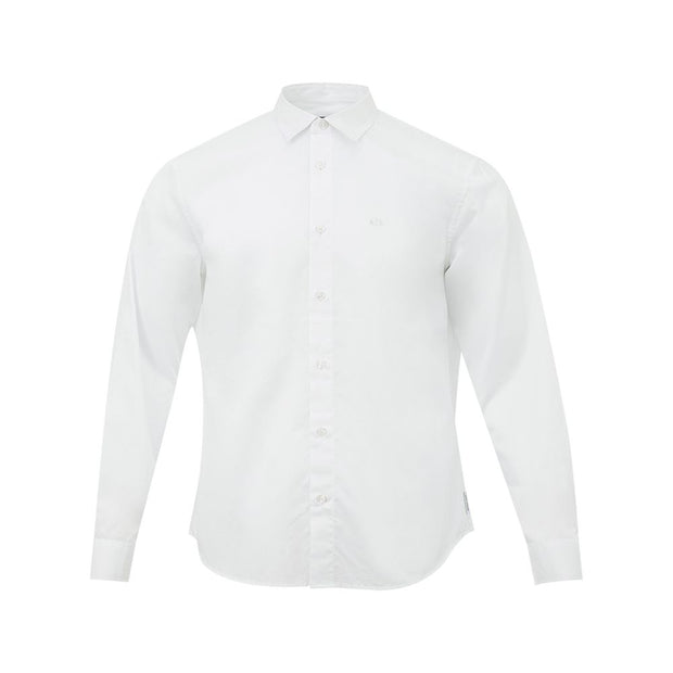 Elegant White Cotton Shirt for Men Armani Exchange