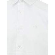 Elegant White Cotton Shirt for Men Armani Exchange