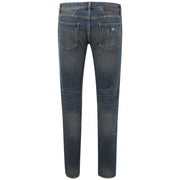 Elevated Blue Cotton Denim Armani Exchange