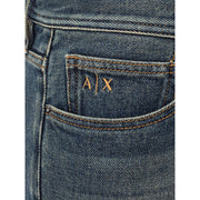 Elevated Blue Cotton Denim Armani Exchange