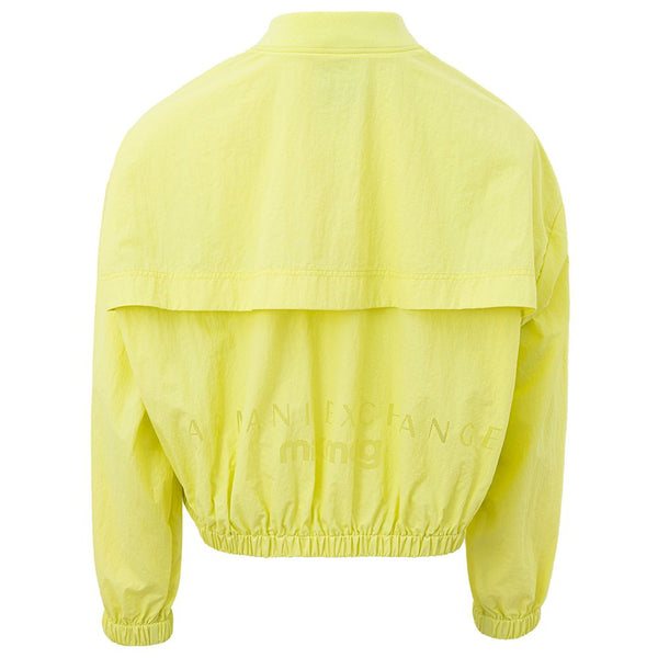 Chic Yellow Polyamide Jacket for Women Armani Exchange