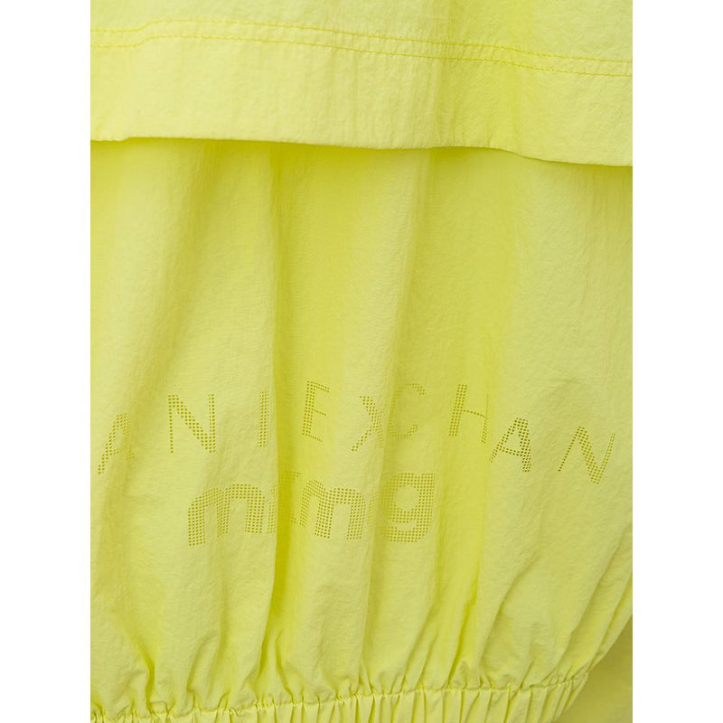 Chic Yellow Polyamide Jacket for Women Armani Exchange