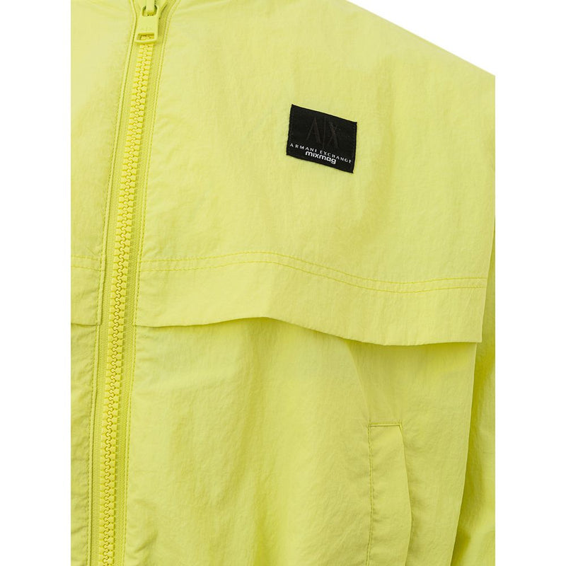 Chic Yellow Polyamide Jacket for Women Armani Exchange