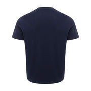 Sleek Blue Cotton Tee for Men Armani Exchange