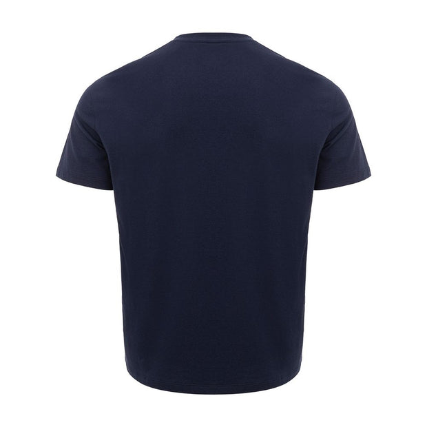 Sleek Blue Cotton Tee for Men Armani Exchange