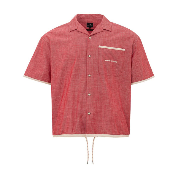 Crimson Cotton Classic Men's Shirt Armani Exchange