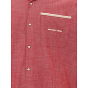 Crimson Cotton Classic Men's Shirt Armani Exchange