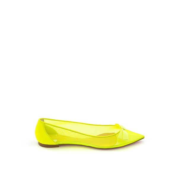 Sunshine Yellow Mesh Flat Elegance Christian Louboutin