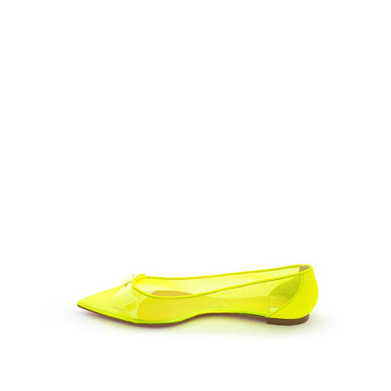 Sunshine Yellow Mesh Flat Elegance Christian Louboutin