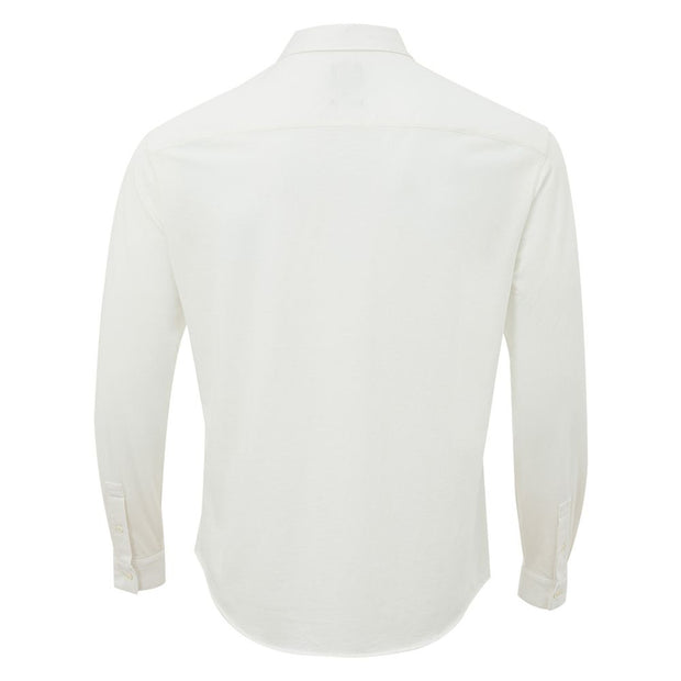 Elegant White Organic Cotton Shirt Armani Exchange