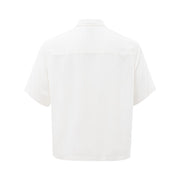 Elegant White Viscose Shirt for Men Armani Exchange