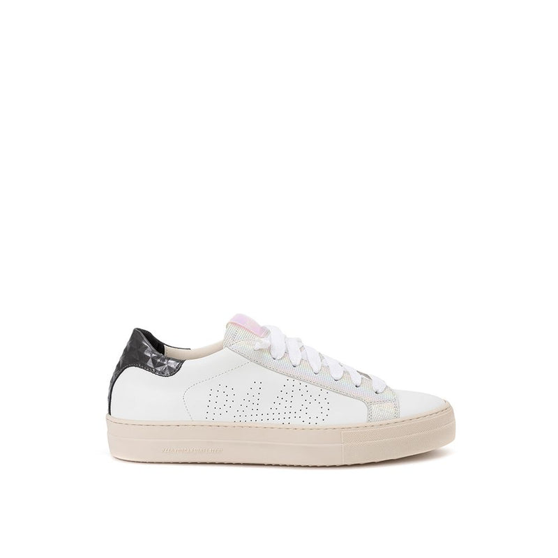 Elevate Your Sneaker Game with All-White Italian Leather Kicks P448