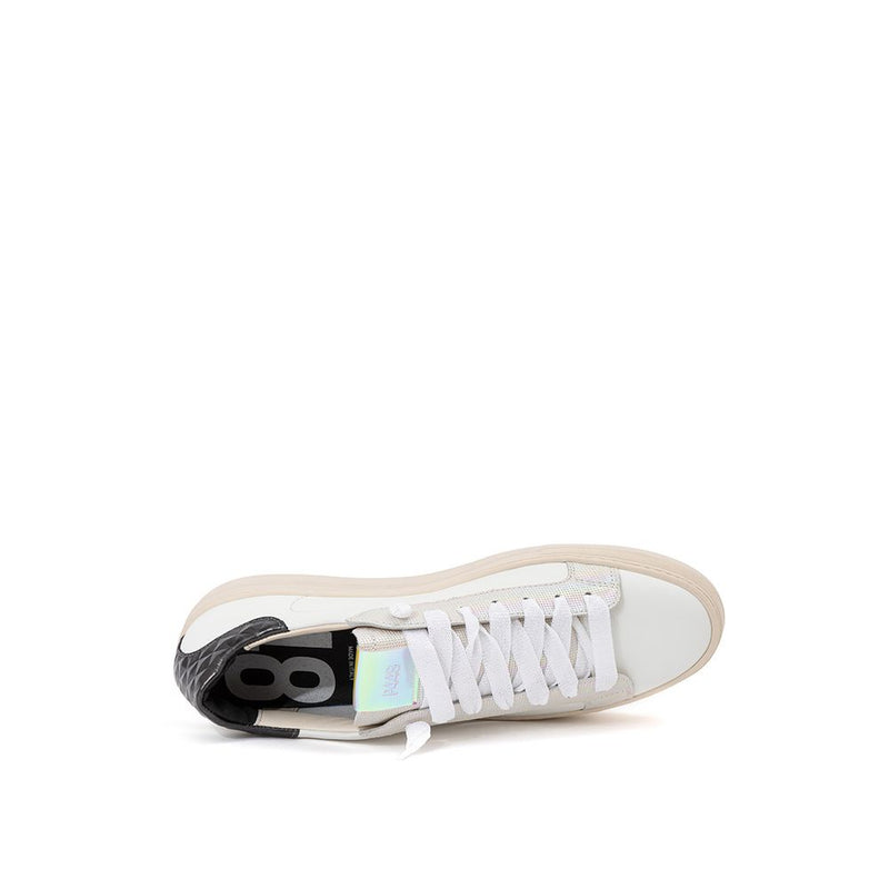 Elevate Your Sneaker Game with All-White Italian Leather Kicks P448