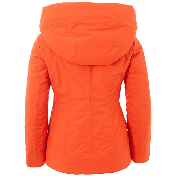 Elegant Orange Polyester Jacket for Women Peuterey