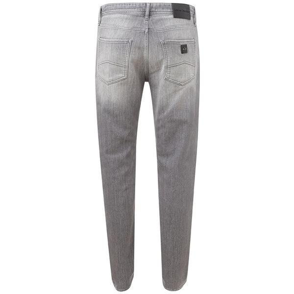 Sleek Gray Cotton Denim Essentials Armani Exchange