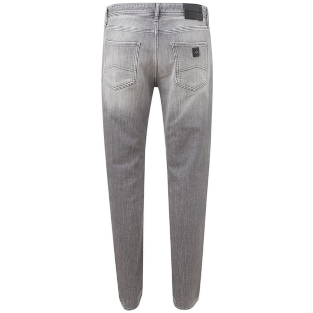 Sleek Gray Cotton Denim Essentials Armani Exchange