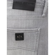 Sleek Gray Cotton Denim Essentials Armani Exchange