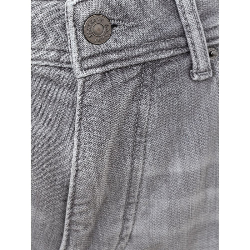 Sleek Gray Cotton Denim Essentials Armani Exchange