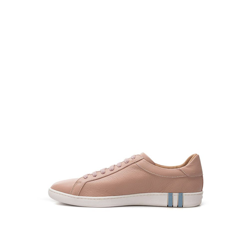 Elegant Pink Leather Sneakers Bally