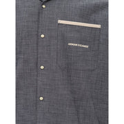 Sleek Cotton Blue Shirt for Men Armani Exchange