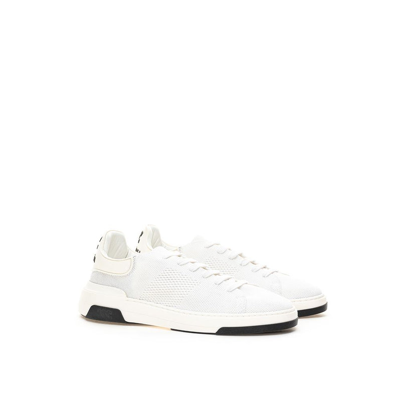 Elegant White Leather Sneakers Casadei