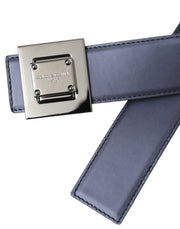 Blue Leather Square Metal Buckle Belt Dolce & Gabbana