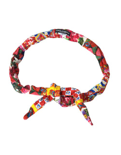 Multicolor Carretto Print Waist Belt Dolce & Gabbana