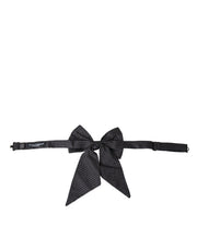 Black Ribbon Silk Adjustable Neck Bow Tie Dolce & Gabbana