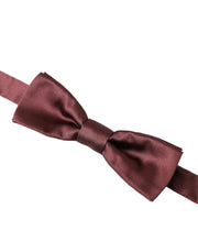 Brown Silk Adjustable Neck Men Bow Tie Dolce & Gabbana