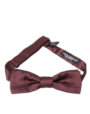 Brown Silk Adjustable Neck Men Bow Tie Dolce & Gabbana