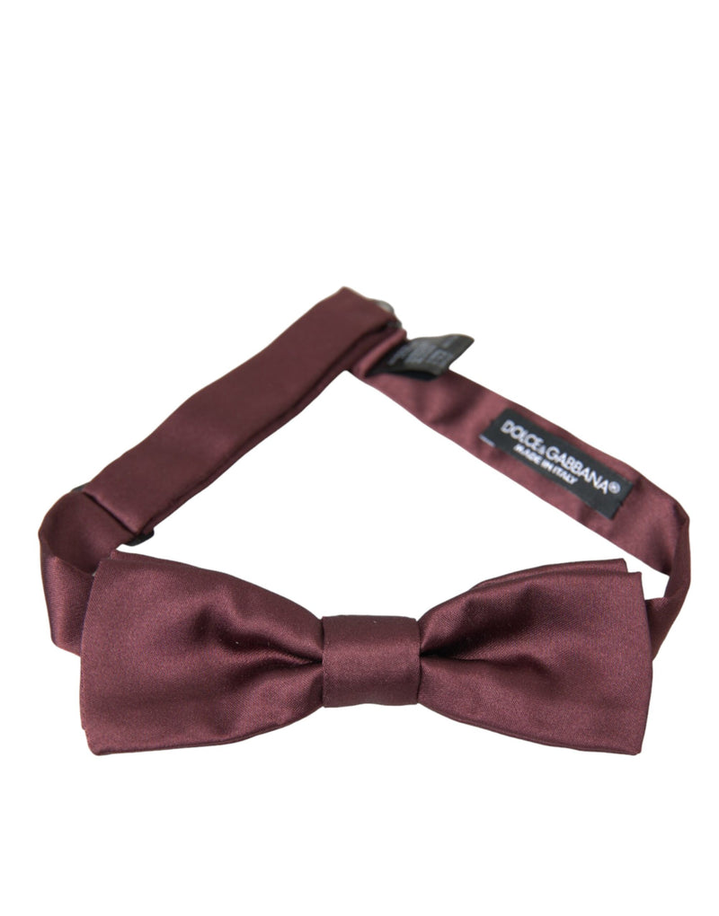 Brown Silk Adjustable Neck Men Bow Tie Dolce & Gabbana