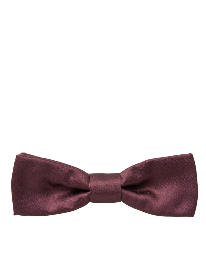 Brown Silk Adjustable Neck Men Bow Tie Dolce & Gabbana