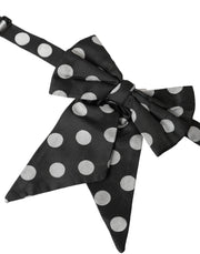 Black Polka Dots Ribbon Adjustable Neck Bow Tie Dolce & Gabbana