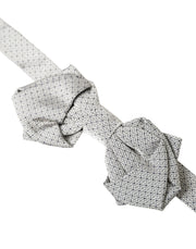 Gray Silk Adjustable Neck Men Bow Tie Dolce & Gabbana