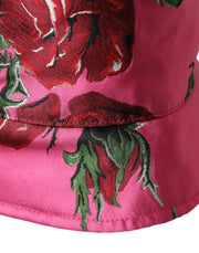 Pink Floral Cap Cotton Bucket Hat Men Dolce & Gabbana