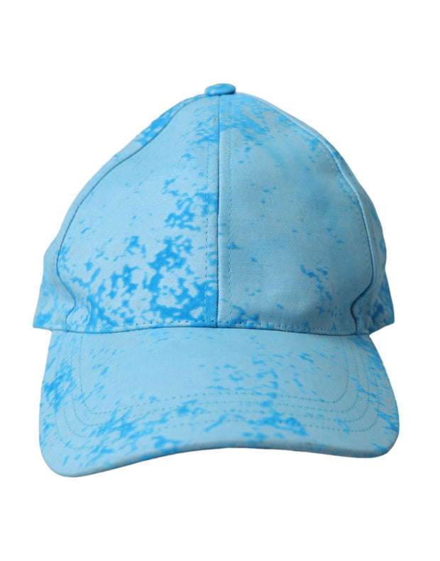 Light Blue Color Splash Baseball Hat Men Dolce & Gabbana