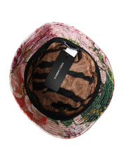 Multicolor Floral Jacquard Bucket Hat Men Dolce & Gabbana