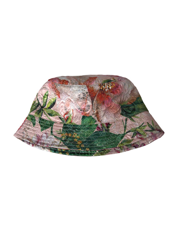 Multicolor Floral Jacquard Bucket Hat Men Dolce & Gabbana